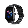 Strap-it Strap-it Correa silicona/cuero Amazfit GTS 3 (negra) Strap-it Strap-it Correa silicona/cuero Amazfit GTS 3 (negra)