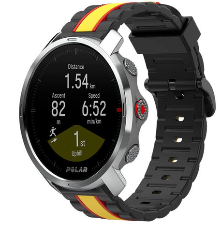 Strap-it Strap-it Correa edición especial Polar Grit X (negro/amarillo) Strap-it Strap-it Correa edición especial Polar Grit X (negro/amarillo)