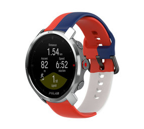 Strap-it Correa deportiva triple Polar Grit X (rojo/blanco/azul) Strap-it Correa deportiva triple Polar Grit X (rojo/blanco/azul)