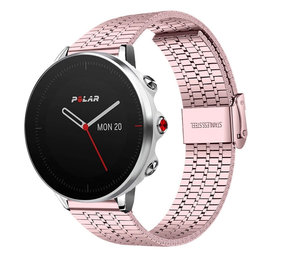 Strap-it Correa acero inoxidable Polar Grit X (rosa) Strap-it Correa acero inoxidable Polar Grit X (rosa)