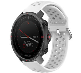 Strap-it Correa silicona agujeros Polar Grit X Pro (blanco)