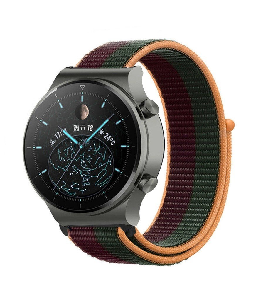 Strap-it Strap-it Correa nylon Huawei Watch GT 2 Pro (cereza oscura) Strap-it Strap-it Correa nylon Huawei Watch GT 2 Pro (cereza oscura)