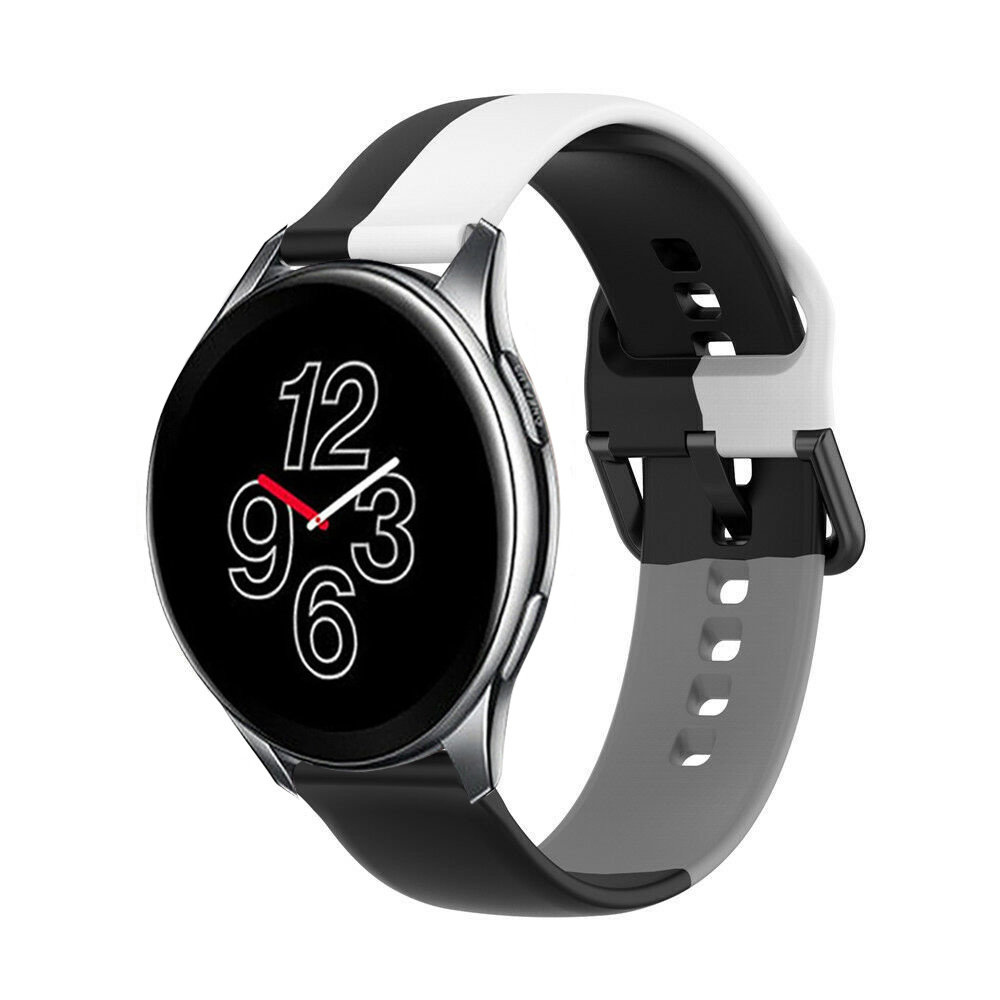 Strap-it Strap-it Correa deportiva triple OnePlus Watch (negro/blanco/gris) Strap-it Strap-it Correa deportiva triple OnePlus Watch (negro/blanco/gris)