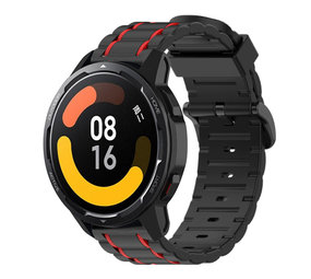 Strap-it Correa deportiva con hebilla Xiaomi Watch S1 (negro/rojo) Strap-it Correa deportiva con hebilla Xiaomi Watch S1 (negro/rojo)