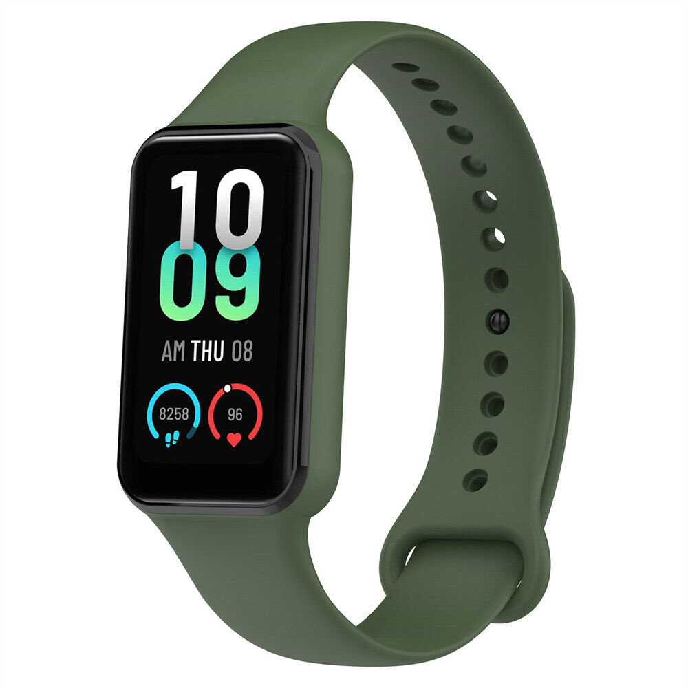 Strap-it Strap-it Correa silicona Amazfit Band 7 (verde militar)
