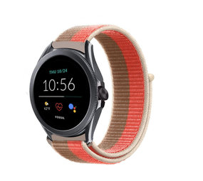 Strap-it Correa nylon Fossil Gen 5e 44mm (pomelo rosa) Strap-it Correa nylon Fossil Gen 5e 44mm (pomelo rosa)