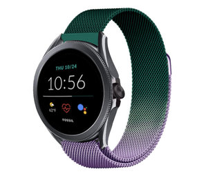 Strap-it Correa milanesa Fossil Gen 5e 44mm (morado/verde) Strap-it Correa milanesa Fossil Gen 5e 44mm (morado/verde)