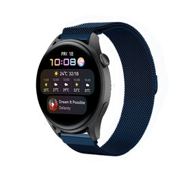 Strap-it Correa milanesa Huawei Watch 3 (Pro)(azul) Strap-it Correa milanesa Huawei Watch 3 (Pro)(azul)