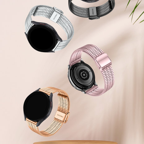 Strap-it Strap-it Correa acero inoxidable Galaxy Watch 5 Pro (rosa rosa) Strap-it Strap-it Correa acero inoxidable Galaxy Watch 5 Pro (rosa rosa)