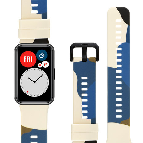 Strap-it Strap-it Correa camuflaje Huawei Watch Fit New (azul) Strap-it Strap-it Correa camuflaje Huawei Watch Fit New (azul)