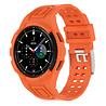 Strap-it Strap-it Correa silicona con marco Samsung Galaxy Watch 4 Classic 46mm (naranja) Strap-it Strap-it Correa silicona con marco Samsung Galaxy Watch 4 Classic 46mm (naranja)