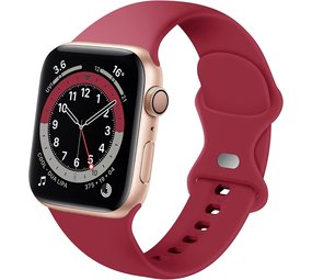 Strap-it Correa silicona Apple Watch (burdeos)