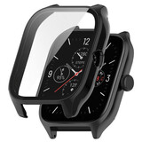 Strap-it Caja con vidrio Amazfit GTS 4 (negro)