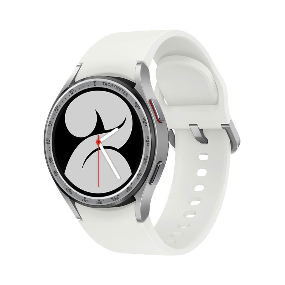 Strap-it Strap-it Samsung Galaxy Watch 4 44mm bisel anillo velocidad (plata) Strap-it Strap-it Samsung Galaxy Watch 4 44mm bisel anillo velocidad (plata)