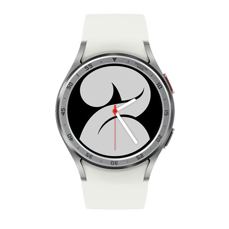 Strap-it Strap-it Samsung Galaxy Watch 4 44mm bisel anillo tiempo (plata) Strap-it Strap-it Samsung Galaxy Watch 4 44mm bisel anillo tiempo (plata)