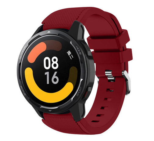 Strap-it Strap-it Correa silicona Xiaomi Watch S1 (burdeos)