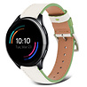 Strap-it Strap-it Correa cuero OnePlus Watch (blanco-verde) Strap-it Strap-it Correa cuero OnePlus Watch (blanco-verde)