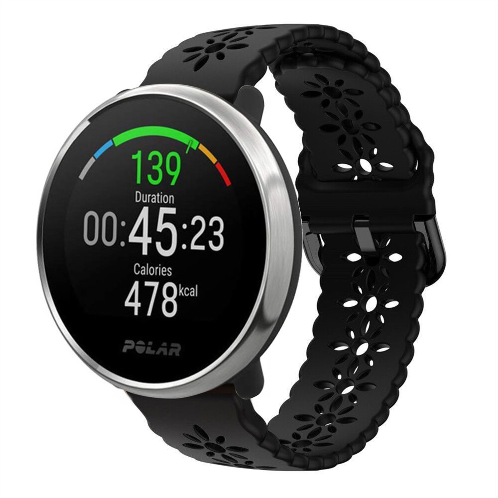 Strap-it Strap-it Correa silicona estampada Polar Ignite (negro)