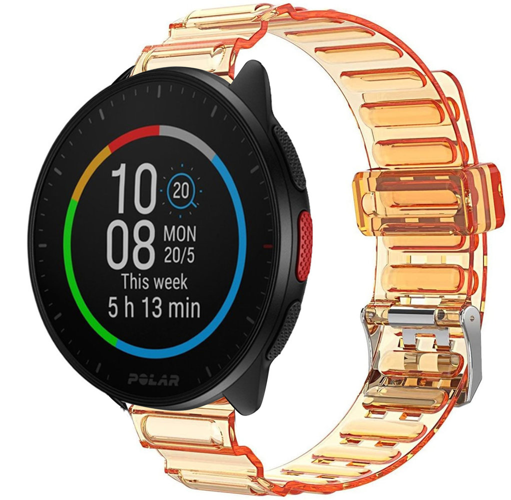 Strap-it Strap-it Correa cristal Polar Pacer (naranja transparente) Strap-it Strap-it Correa cristal Polar Pacer (naranja transparente)
