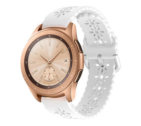 Strap-it Correa silicona estampada Samsung Galaxy Watch 42mm (blanco)