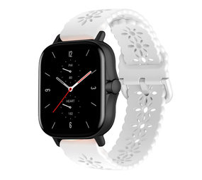 Strap-it Correa silicona estampada Amazfit GTS 2 (blanco)