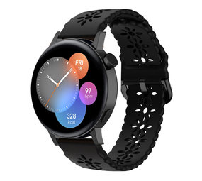 Strap-it Correa silicona estampada Huawei Watch GT 3 42mm (negro)