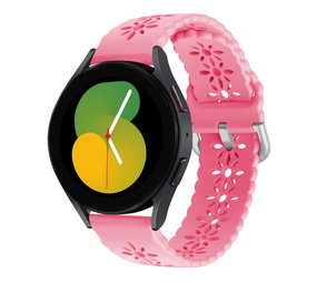 Strap-it Correa silicona estampada Samsung Galaxy Watch 5 40mm (rosa brillante)