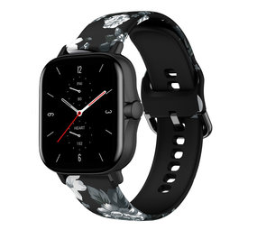 Strap-it Correa Grey Flower Amazfit GTS 2 Strap-it Correa Grey Flower Amazfit GTS 2