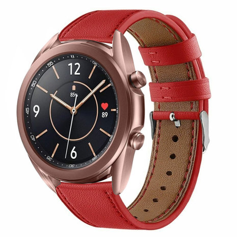 Strap-it Strap-it Correa cuero Samsung Galaxy Watch 3 41mm (roja) Strap-it Strap-it Correa cuero Samsung Galaxy Watch 3 41mm (roja)