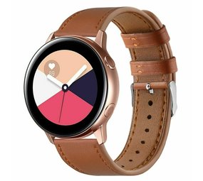 Strap-it Correa cuero Samsung Galaxy Watch Active (marrón apretado) Strap-it Correa cuero Samsung Galaxy Watch Active (marrón apretado)