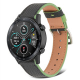 Strap-it Correa cuero Honor Magic Watch 2 (negro-verde) Strap-it Correa cuero Honor Magic Watch 2 (negro-verde)