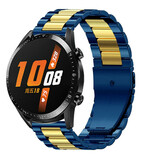 Strap-it Correa acero Huawei Watch GT (azul/dorado) Strap-it Correa acero Huawei Watch GT (azul/dorado)