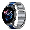 Strap-it Strap-it Correa acero Amazfit GTR 3 (Pro) (plata/azul) Strap-it Strap-it Correa acero Amazfit GTR 3 (Pro) (plata/azul)