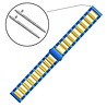 Strap-it Strap-it Correa acero Fossil Gen 6 44mm (azul/dorado) Strap-it Strap-it Correa acero Fossil Gen 6 44mm (azul/dorado)