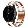 Strap-it Strap-it Correa acero Amazfit GTR 2 (oro rosa/blanco) Strap-it Strap-it Correa acero Amazfit GTR 2 (oro rosa/blanco)