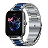 Strap-it Strap-it Correa acero Amazfit GTS 3 (plata/azul) Strap-it Strap-it Correa acero Amazfit GTS 3 (plata/azul)
