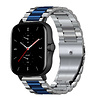 Strap-it Strap-it Correa acero Amazfit GTS 2 (plata/azul) Strap-it Strap-it Correa acero Amazfit GTS 2 (plata/azul)