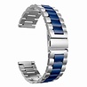 Strap-it Strap-it Correa acero Amazfit GTS 2 (plata/azul) Strap-it Strap-it Correa acero Amazfit GTS 2 (plata/azul)