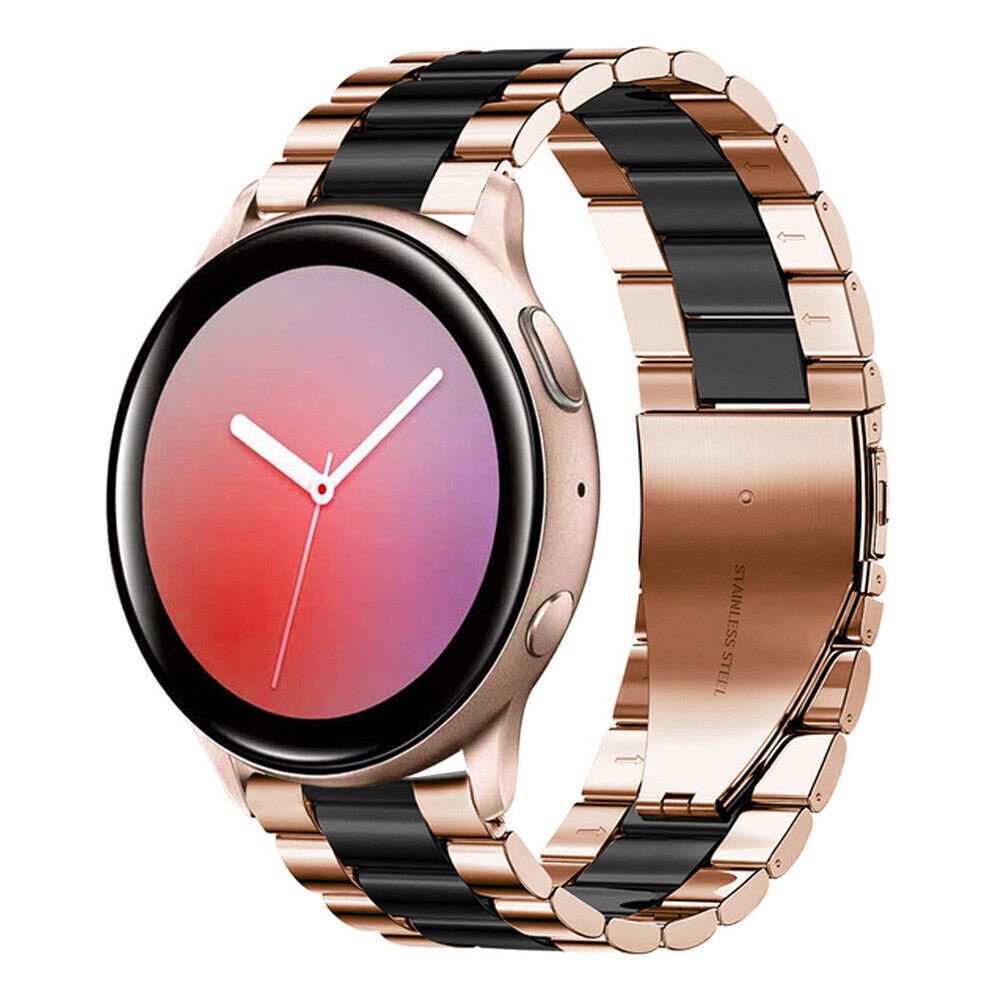 Strap-it Strap-it Correa acero Samsung Galaxy Watch Active (oro rosa/negro) Strap-it Strap-it Correa acero Samsung Galaxy Watch Active (oro rosa/negro)