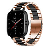 Strap-it Strap-it Correa acero Amazfit GTS 2 (oro rosa/negro) Strap-it Strap-it Correa acero Amazfit GTS 2 (oro rosa/negro)