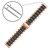 Strap-it Strap-it Correa acero Amazfit GTS 2 (oro rosa/negro) Strap-it Strap-it Correa acero Amazfit GTS 2 (oro rosa/negro)