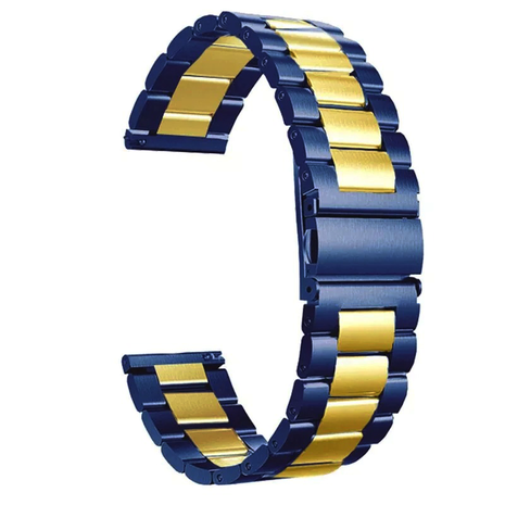 Strap-it Strap-it Correa acero Huawei Watch GT 3 Pro 43mm (azul/dorado) Strap-it Strap-it Correa acero Huawei Watch GT 3 Pro 43mm (azul/dorado)