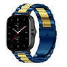 Strap-it Strap-it Correa acero Amazfit GTS 2 (azul/dorado) Strap-it Strap-it Correa acero Amazfit GTS 2 (azul/dorado)