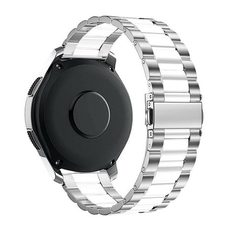 Strap-it Strap-it Correa acero Amazfit GTS 2 (plata/blanco) Strap-it Strap-it Correa acero Amazfit GTS 2 (plata/blanco)