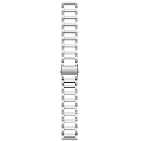 Strap-it Strap-it Correa acero Amazfit GTS 2 (plata/blanco) Strap-it Strap-it Correa acero Amazfit GTS 2 (plata/blanco)