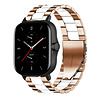 Strap-it Strap-it Correa acero Amazfit GTS 2 (oro rosa/blanco) Strap-it Strap-it Correa acero Amazfit GTS 2 (oro rosa/blanco)
