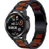 Strap-it Correa madera/acero Huawei Watch GT Runner (negro) Strap-it Correa madera/acero Huawei Watch GT Runner (negro)