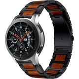 Strap-it Correa madera/acero Samsung Galaxy Watch 46mm (negro) Strap-it Correa madera/acero Samsung Galaxy Watch 46mm (negro)