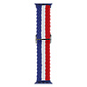 Strap-it Strap-it Correa ajustable nylon tejido Apple Watch (rojo/blanco/azul) Strap-it Strap-it Correa ajustable nylon tejido Apple Watch (rojo/blanco/azul)