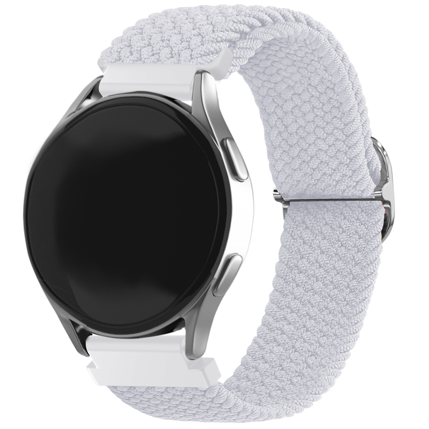 Correa Samsung Galaxy Watch 4 Nailon Tejido Ajustable Blanco con